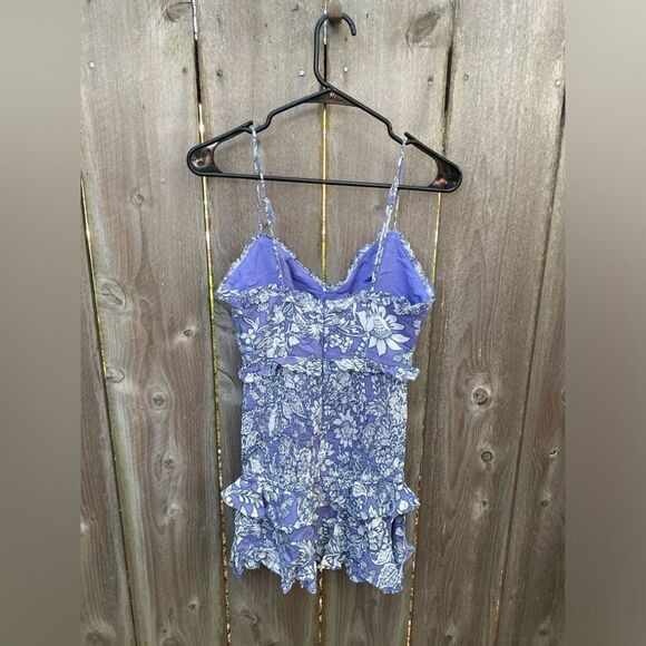 Hello Molly Blue and White Mini Dress - Picture 4 of 8